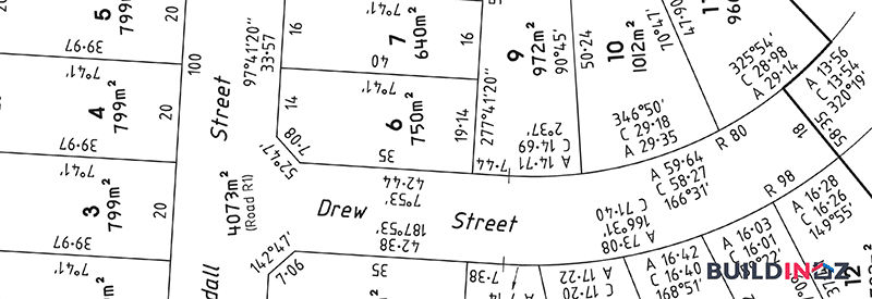 sales plan or plan of subdivision build in oz